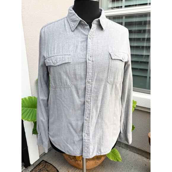 Zombie Killer Designs The Beatles Shirt XL Gray Chambray Button Down Long Sleeve - Picture 9 of 10